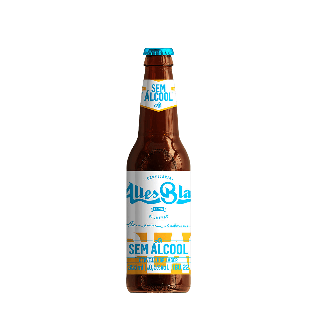 Cerveja Alles Blau Sem Álcool Hop Lager 355ml